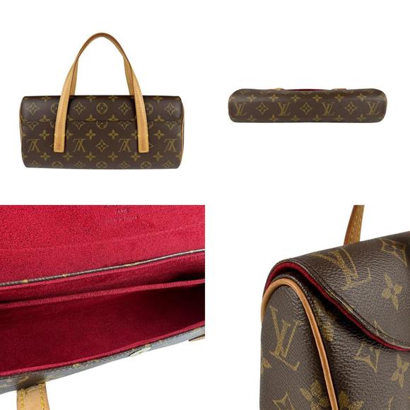 Louis Vuitton LOUIS VUITTON Handbag Monogram Sonatine Canvas Brown Women's - Picture 3 of 5
